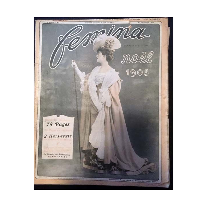 1. Femina n°117 - 1er Décembre 1905 aux éditions Pierre Lafitte & Cie