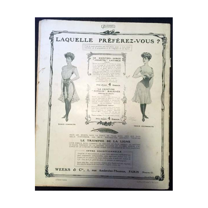 1. Femina n°150 - 15 Avril 1907 aux éditions Pierre Lafitte & Cie