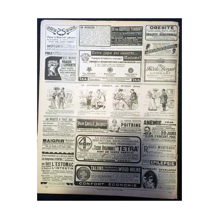 1. Femina n°154 - 15 Juin 1907 aux éditions Pierre Lafitte & Cie