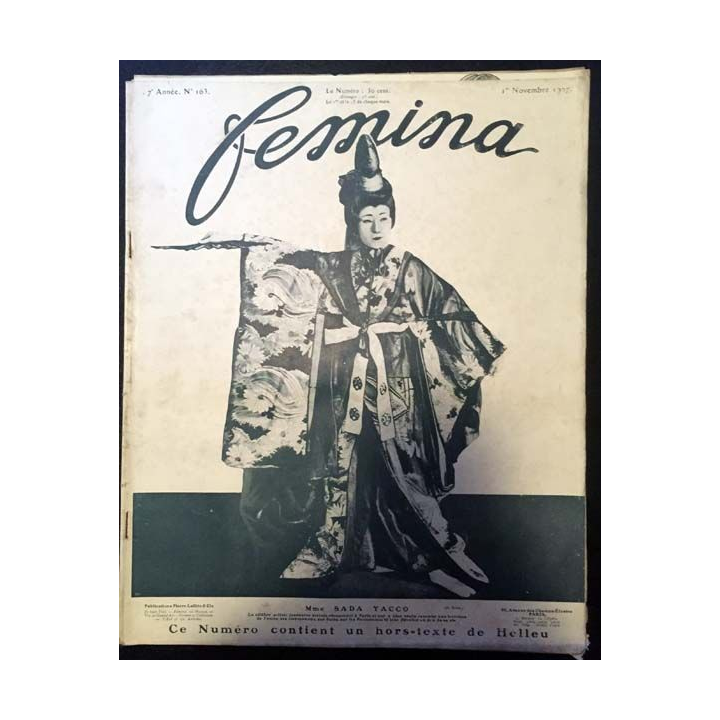 1. Femina n°163 - 1er Novembre 1907 aux éditions Pierre Lafitte & Cie