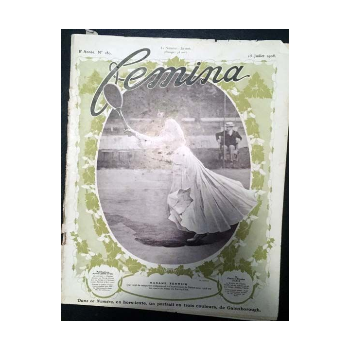 1. Femina n°180 - 15 Juillet 1908 aux éditions Pierre Lafitte & Cie