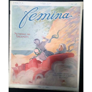 1. Femina n°181 - 1er Août 1908 aux éditions Pierre Lafitte & Cie
