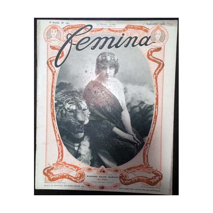 1. Femina n°183 - 1er Septembre 1908 aux éditions Pierre Lafitte & Cie