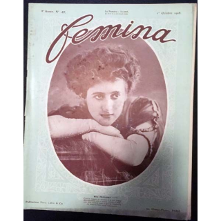1. Femina n°185 - 1er Octobre 1908 aux éditions Pierre Lafitte & Cie