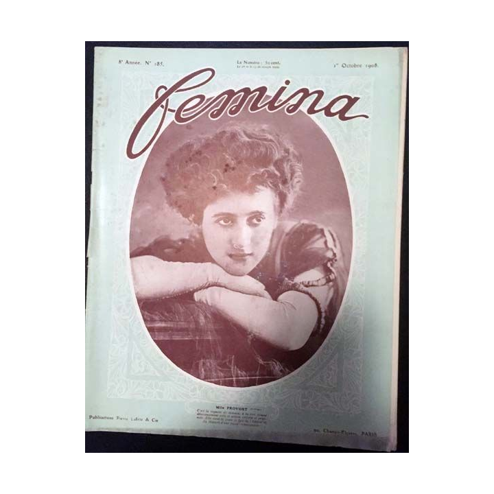 1. Femina n°185 - 1er Octobre 1908 aux éditions Pierre Lafitte & Cie