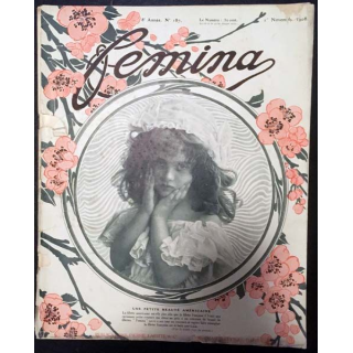 1. Femina n°187 - 1er Novembre 1908 aux éditions Pierre Lafitte & Cie