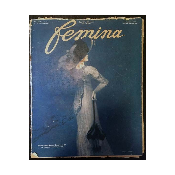 1. Femina n°254 - 15 Août 1911 aux éditions Pierre Lafitte & Cie