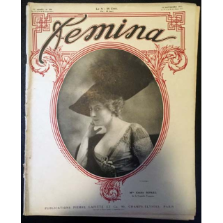 1. Femina n°256 - 15 Septembre 1911 aux éditions Pierre Lafitte & Cie