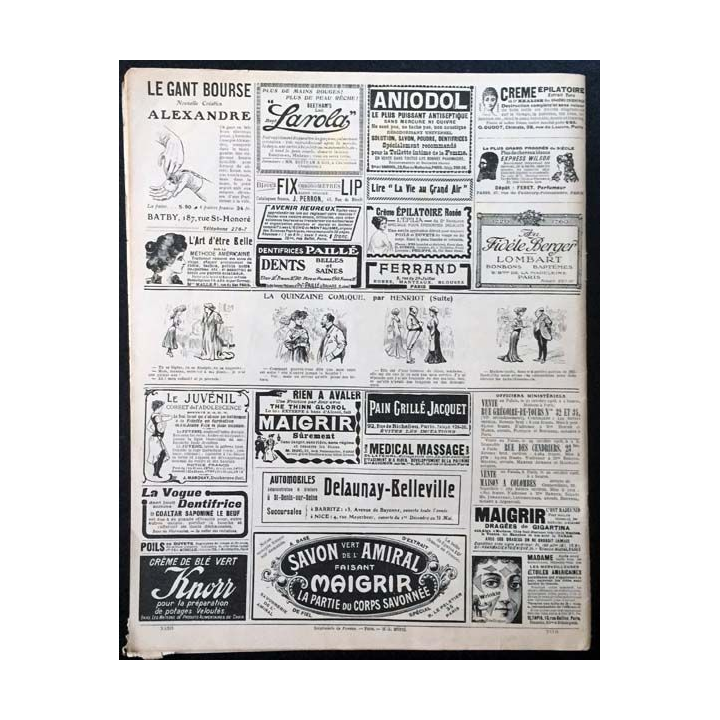 1. Femina n°174 - 15 Avril 1908 aux éditions Pierre Lafitte & Cie