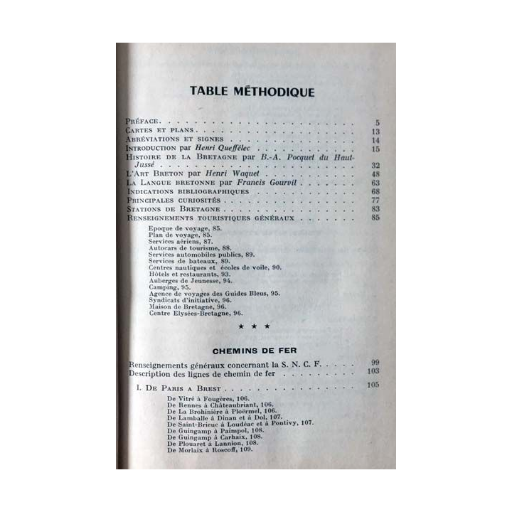 1. Les guides bleus - Bretagne aux éditions Librairie Hachette