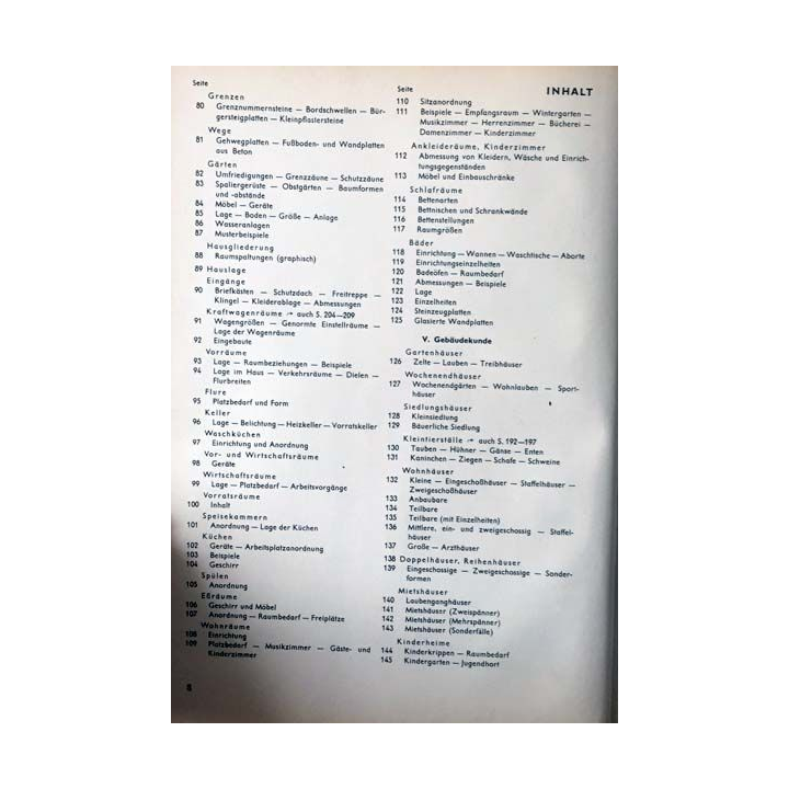 1. Bau-Entwurfslehre de Ernst Neufert aux éditions Bauwelt-Verlag 1943