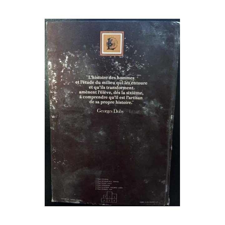 1. Milieux hommes et civilisations 6° de Marc Guidais et Michel Pierre aux éditions Librairie Larousse