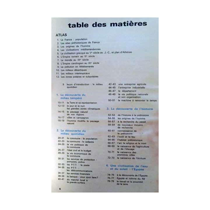 1. Milieux hommes et civilisations 6° de Marc Guidais et Michel Pierre aux éditions Librairie Larousse