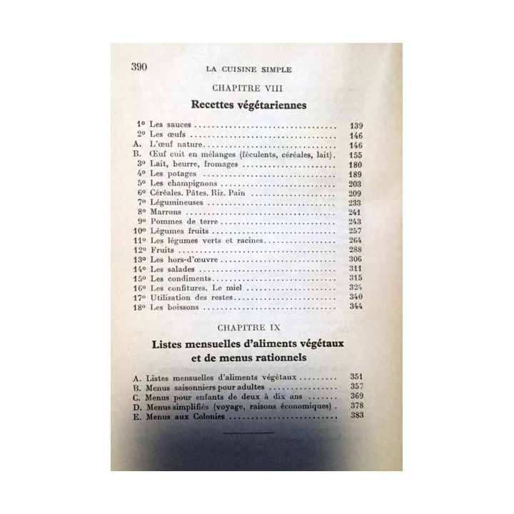 1. La cuisine simple de Dr Paul Carton aux éditions Chez l'auteur 1955