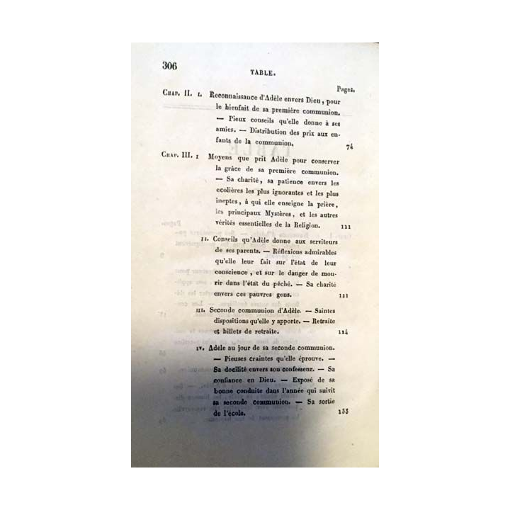 1. Adèle ou la pieuse villageoise aux éditions L. Lefort 1837