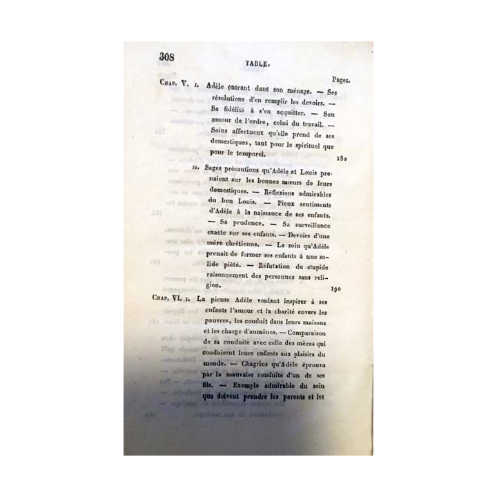 1. Adèle ou la pieuse villageoise aux éditions L. Lefort 1837