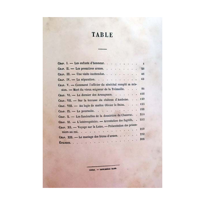 1. Louis de la trémoille ou les frères d'armes de Théophile Ménard aux éditions Alfred Mame et fils