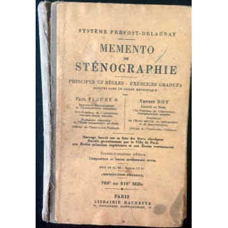 1. Mémento de sténographie Principes et règles - exercices gradués du système Prévost-Delaunay