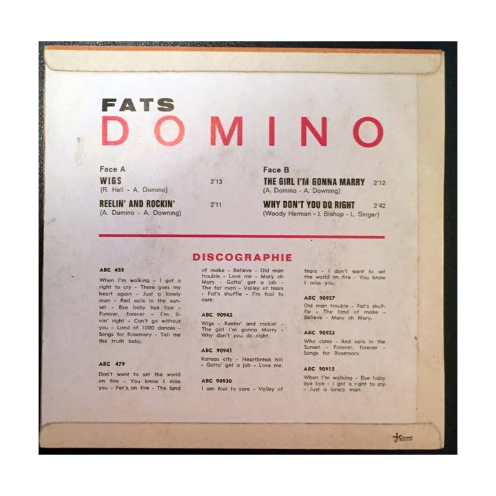 Disque 45 tours : Fats domino
