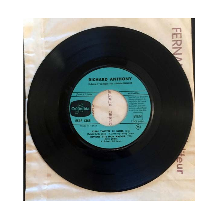 Disque 45 tours : Richard Anthony