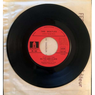Disque 45 tours : The Beatles - Baby, you're a rich man / All you need is love