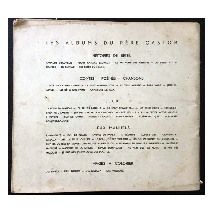 1. Albums du père castor - Froux le lièvre texte de Lida aux éditions Flammarion