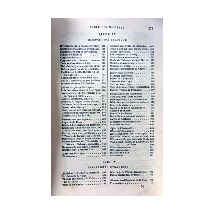 1. Traité de physique expérimentale et appliquée et de météorologie de A. Ganot aux éditions Chez Delagrave 1880