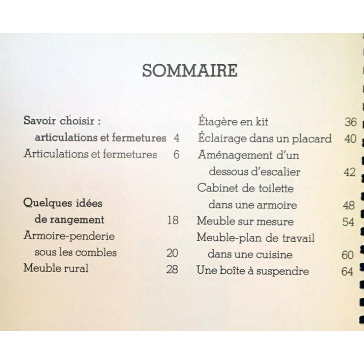 1. Les carnets du bricolage n°25 Rangement, gain de place menuiserie aux éditions Hachette pratique