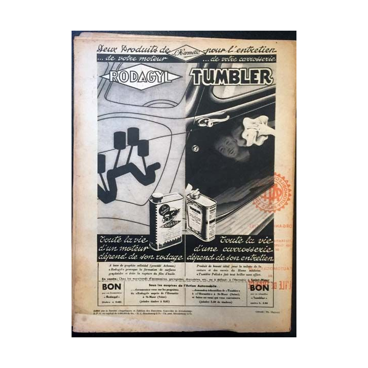 1. Revue de l'automobile-club de l'ile de France n°89 Septembre 1938