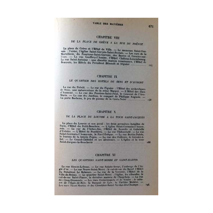 1. Évocation du vieux Paris de Jacques Hillairet aux éditions de Minuit
