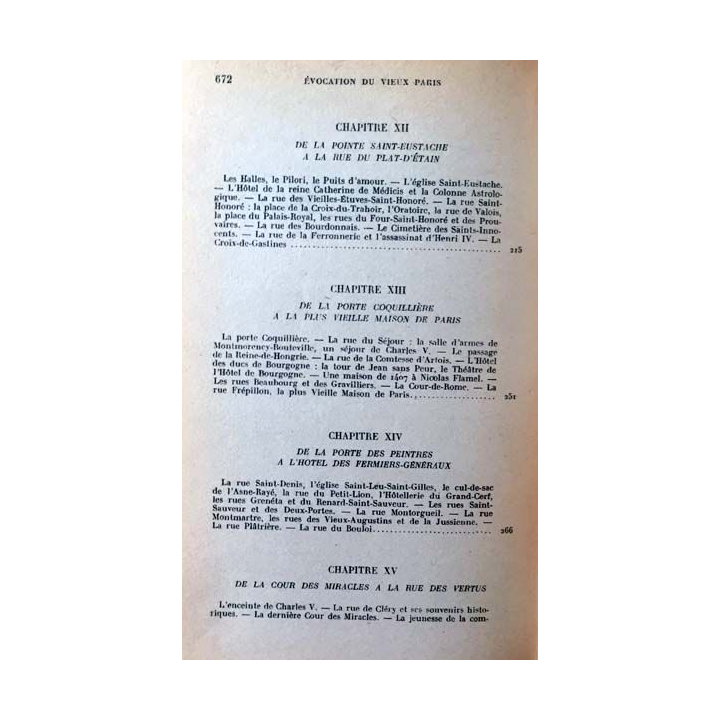 1. Évocation du vieux Paris de Jacques Hillairet aux éditions de Minuit
