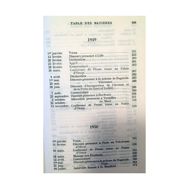 1. Discours et messages Tome 2 Dans l'attente 1946 1958 de Charles de Gaulle aux éditions Plon