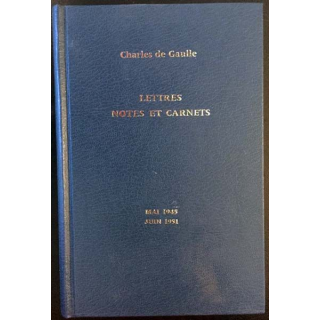 1. Lettres notes et carnets Mai 1945 - Juin 1951 de Charles de Gaulle aux éditions Plon