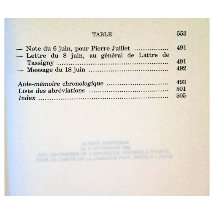 1. Lettres notes et carnets Mai 1945 - Juin 1951 de Charles de Gaulle aux éditions Plon