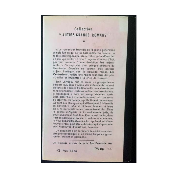 1. Les centurions de Jean Lartéguy aux éditions Presses de la Cité