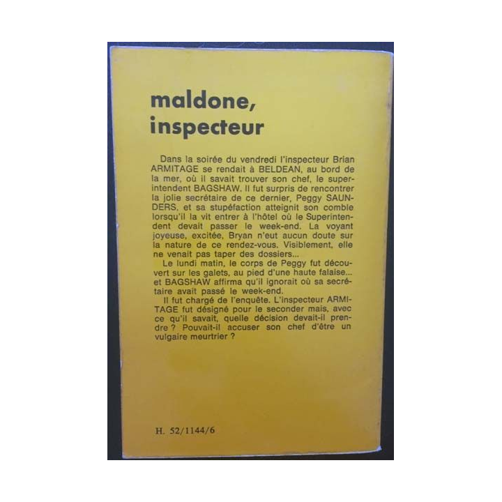 1. Maldone, inspecteur de Belton Cobb aux éditions Librairie des Champs-Élysées