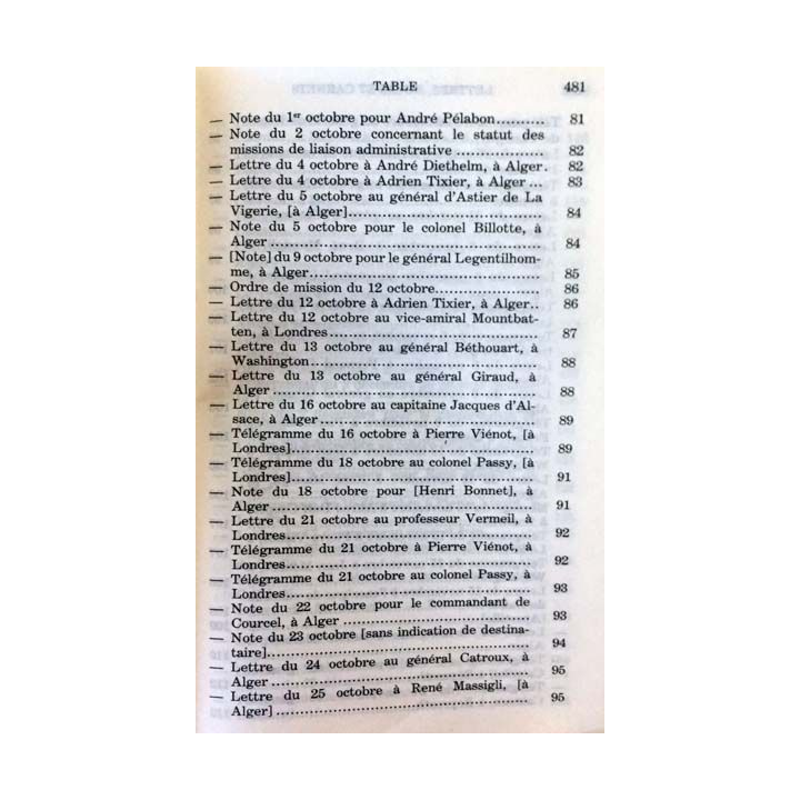 1. Lettres notes et carnets Juin 1943 - Mai 1945 de Charles de Gaulle aux éditions Plon