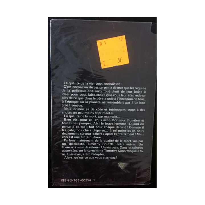 1. Timothy superflingue de Christian Mantey aux éditions Fleuve noir