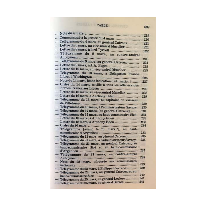 1. Lettres notes et carnets Juillet 1941 - Mai 1943 de Charles de Gaulle aux éditions Plon