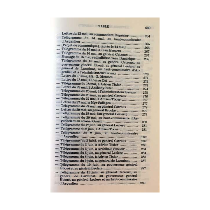 1. Lettres notes et carnets Juillet 1941 - Mai 1943 de Charles de Gaulle aux éditions Plon