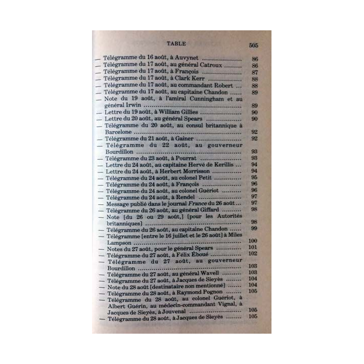 1. Lettres notes et carnets Juin 1940 - Juillet 1941 de Charles de Gaulle aux éditions Plon