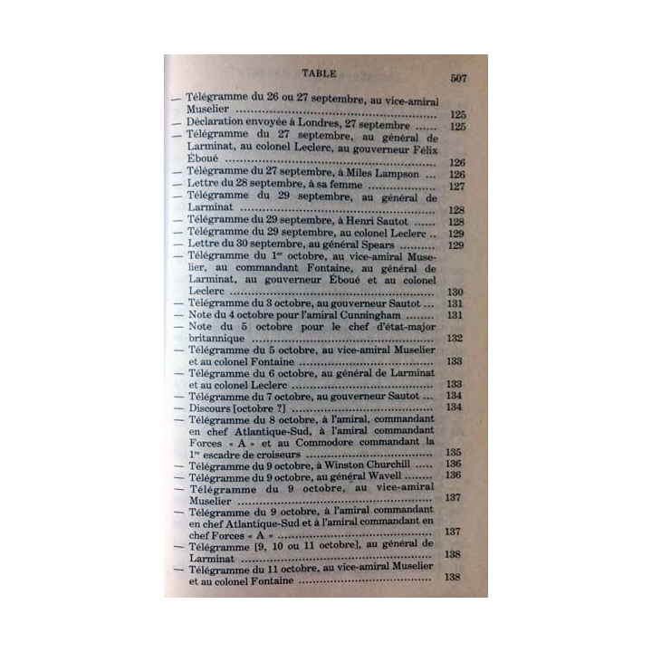 1. Lettres notes et carnets Juin 1940 - Juillet 1941 de Charles de Gaulle aux éditions Plon