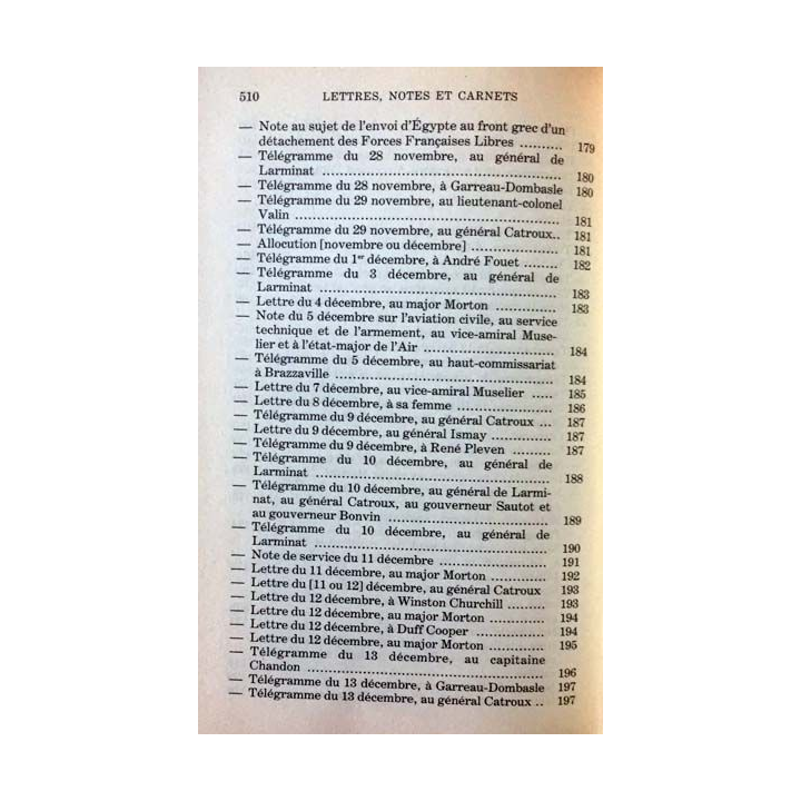 1. Lettres notes et carnets Juin 1940 - Juillet 1941 de Charles de Gaulle aux éditions Plon