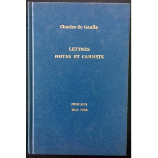 1. Lettres notes et carnets Juin 1951 - Mai 1958 de Charles de Gaulle aux éditions Plon