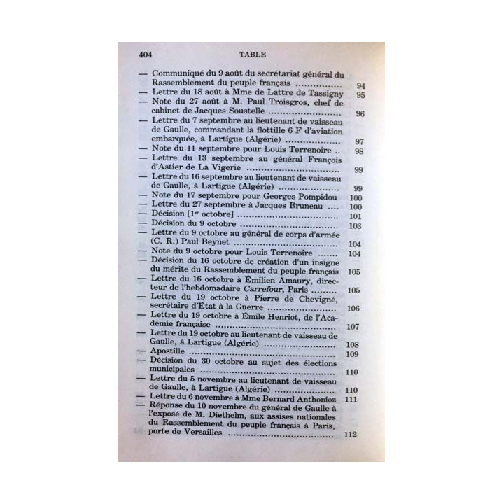 1. Lettres notes et carnets Juin 1951 - Mai 1958 de Charles de Gaulle aux éditions Plon