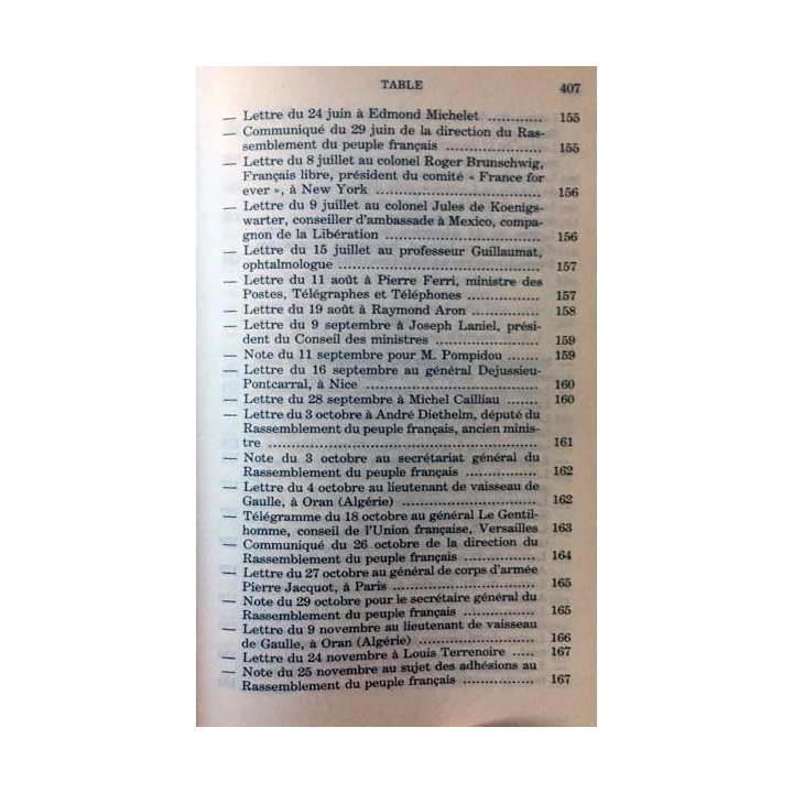 1. Lettres notes et carnets Juin 1951 - Mai 1958 de Charles de Gaulle aux éditions Plon