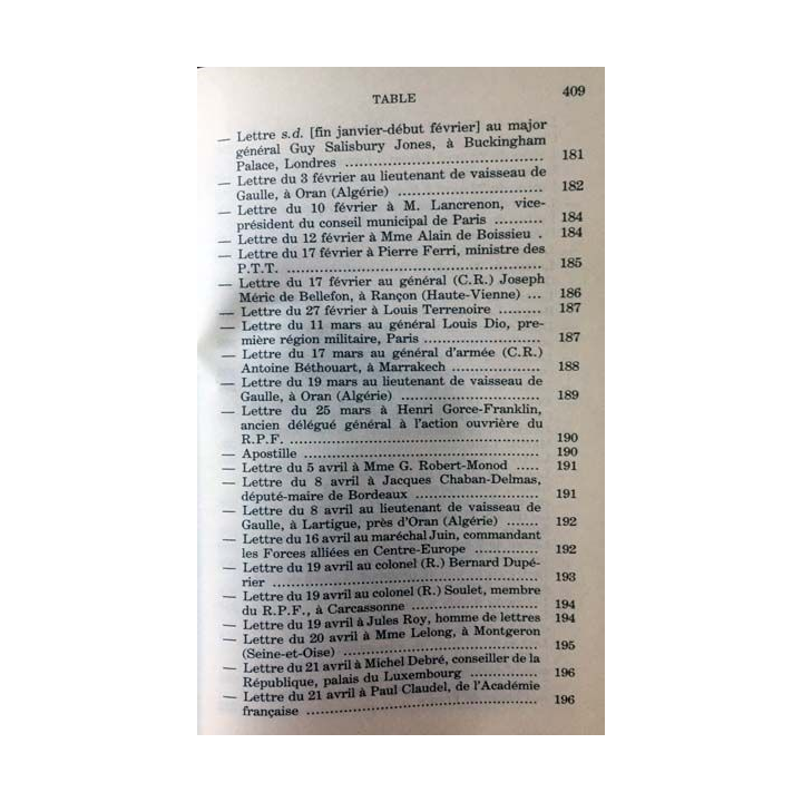 1. Lettres notes et carnets Juin 1951 - Mai 1958 de Charles de Gaulle aux éditions Plon