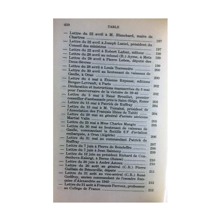 1. Lettres notes et carnets Juin 1951 - Mai 1958 de Charles de Gaulle aux éditions Plon