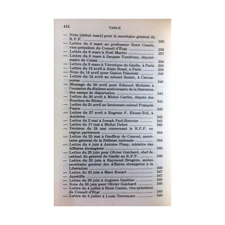 1. Lettres notes et carnets Juin 1951 - Mai 1958 de Charles de Gaulle aux éditions Plon
