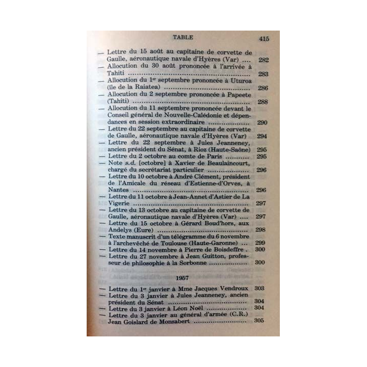 1. Lettres notes et carnets Juin 1951 - Mai 1958 de Charles de Gaulle aux éditions Plon